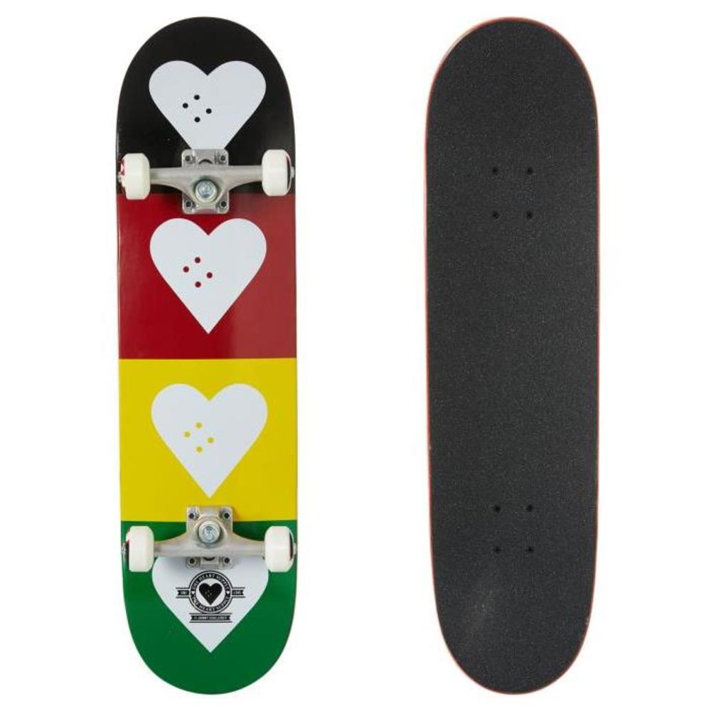 THE HEART SUPPLY Heart Supply Quad Logo 8.25In Complete RED-GOLD-GREEN-BOARDSPORTS-SKATE-THE-HEART-SUPPLY-