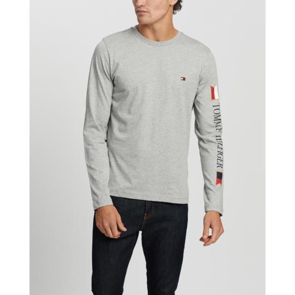 Tommy Hilfiger Mirrored Flags Long Sleeve Tee TO336AA53PXA