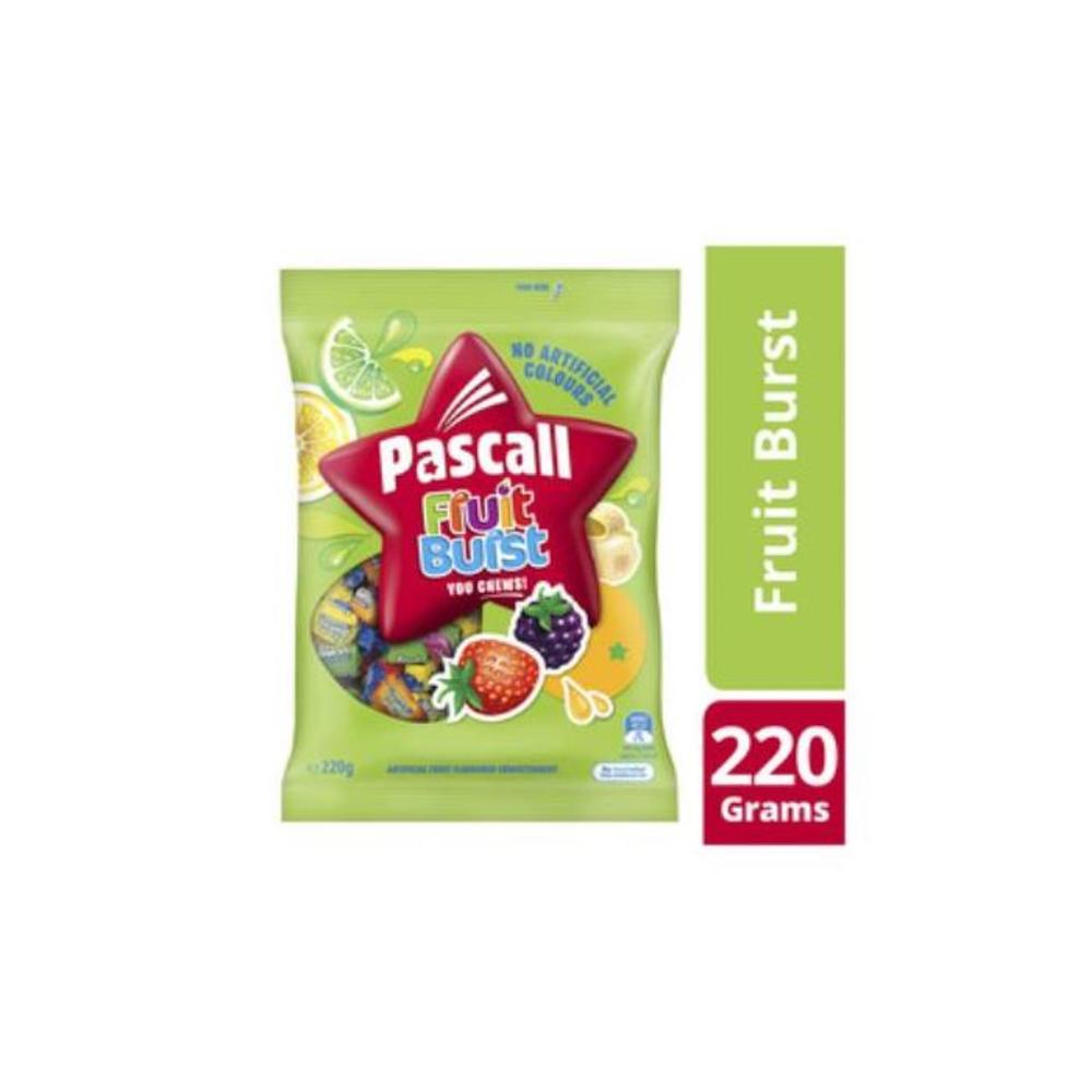 Pascall Fruit Burst Chews Lollies 220g