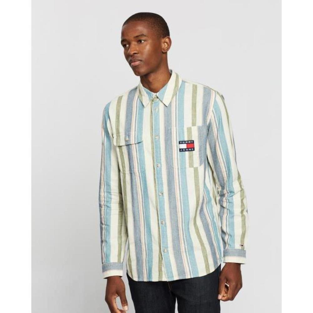 Tommy Jeans Cotton Multi Stripe Shirt TO554AA95YRS