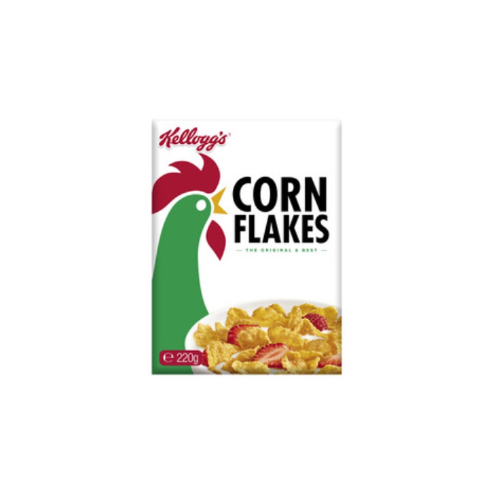 켈로그 콘 플레이크 브렉퍼스트 시리얼 220g, Kelloggs Corn Flakes Breakfast Cereal 220g