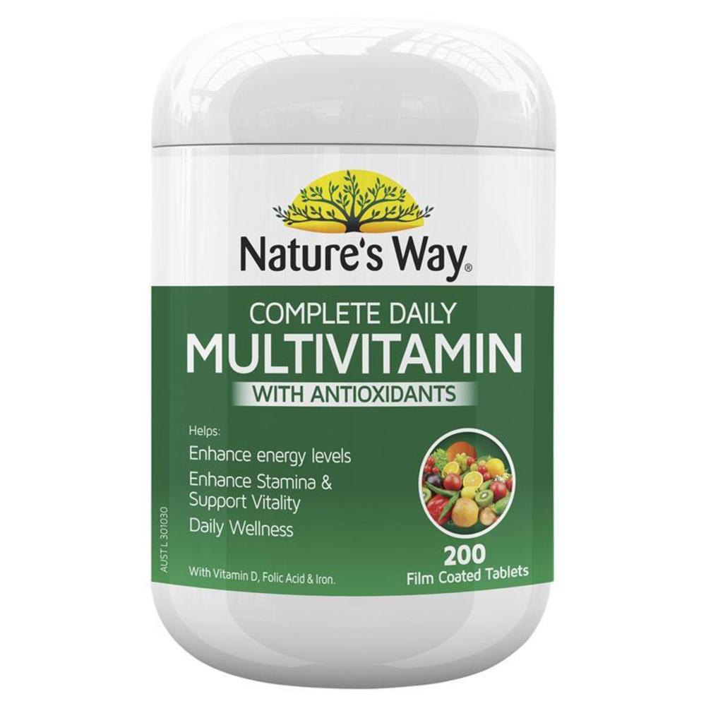 네이쳐스웨이 컴플릿 데일리 멀티비타민 200 타블렛 Natures Way Complete Daily Multivitamin 200 Tablets