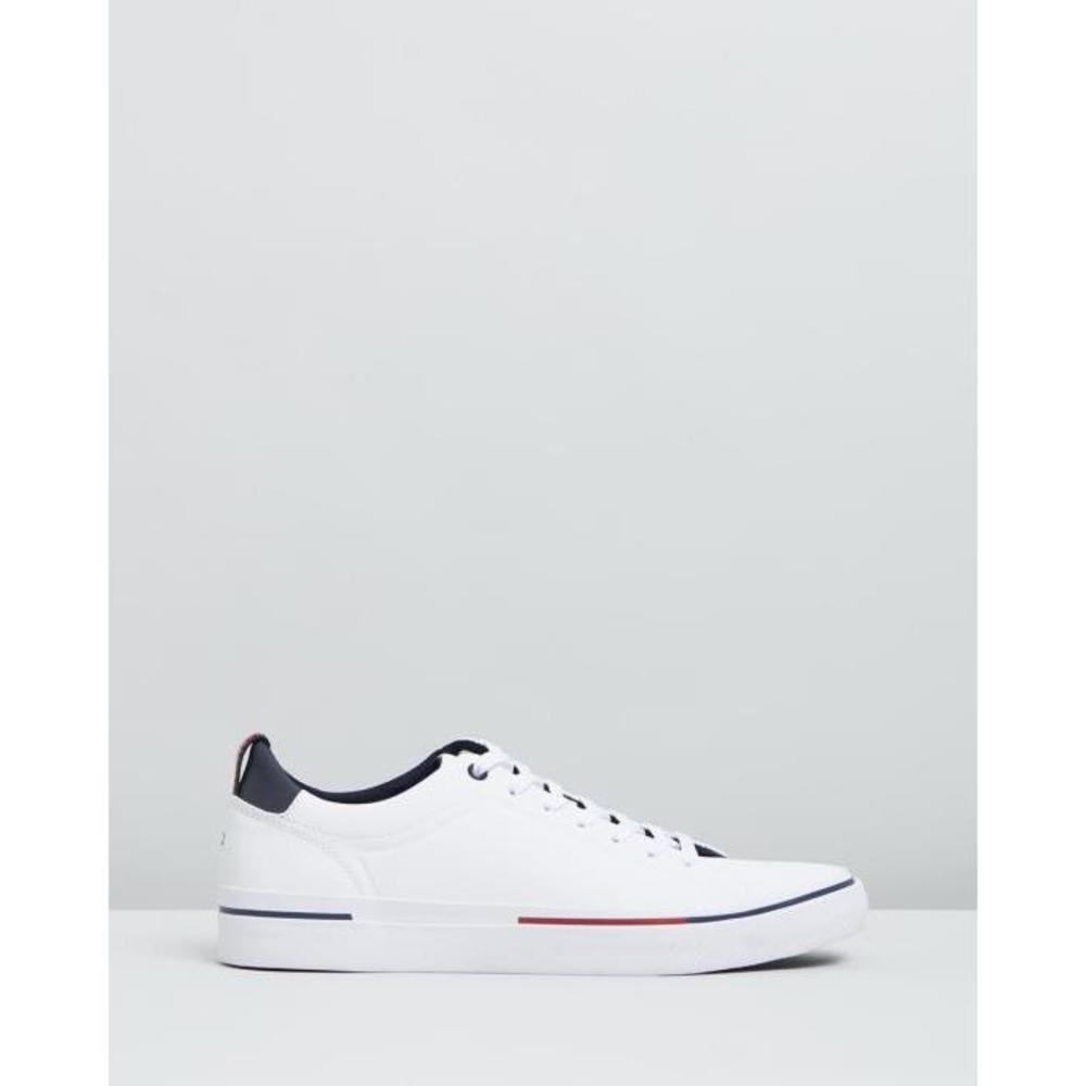 Tommy Hilfiger Corporate Leather Sneakers - Mens TO336SH69UNU