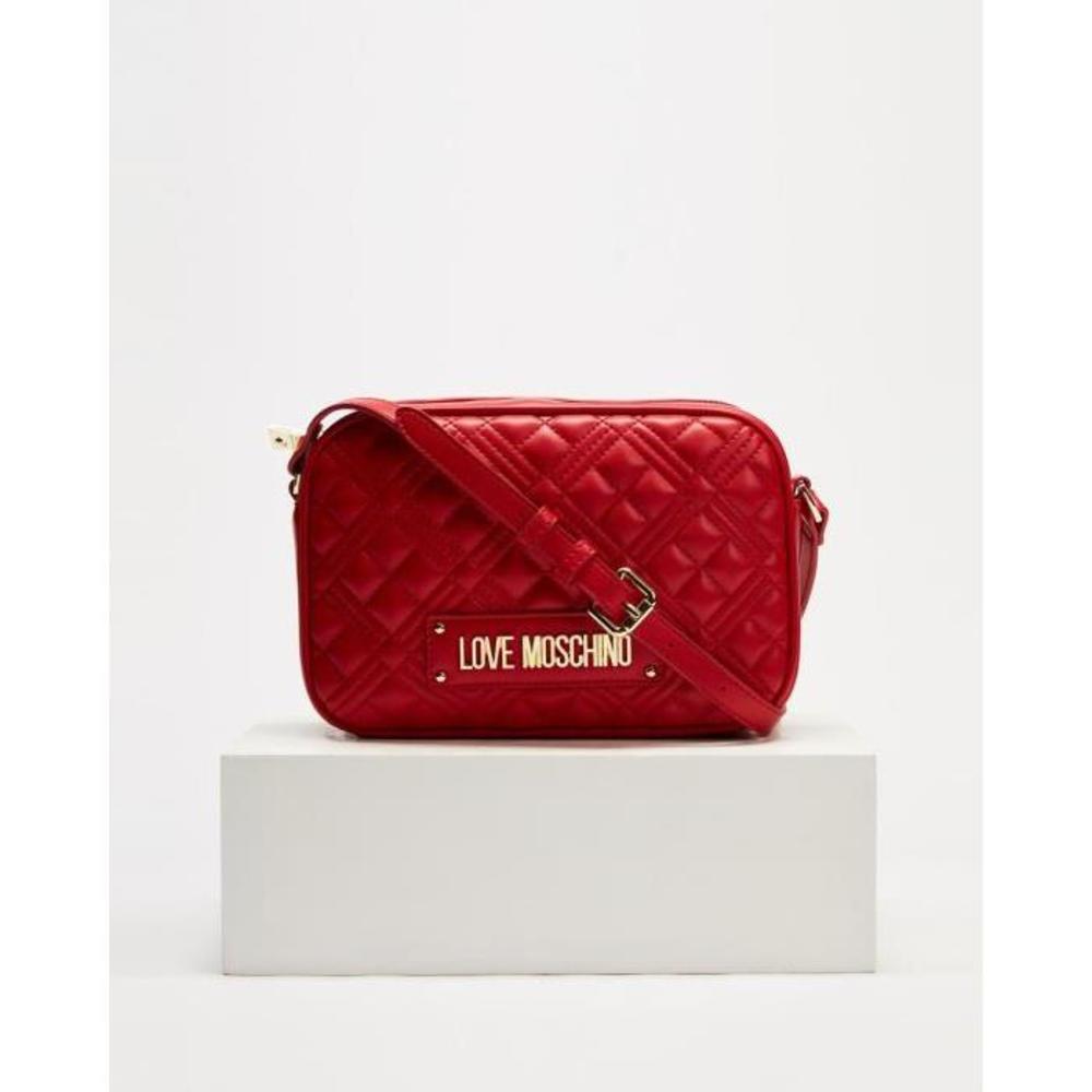 LOVE MOSCHINO Quilted Soft Cross-Body Bag LO854AC73YHU