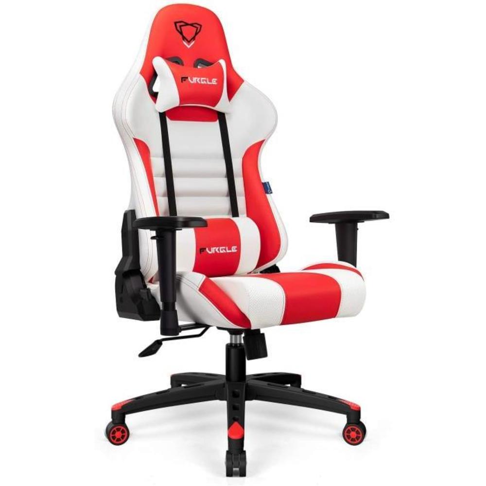【New Update】 Furgle Gaming Chair Racing Style High-Back Office Chair with Adjustable Armrests PU Leather Executive Ergonomic Swivel Video Game Chairs with Headrest and Lumbar Suppo B08FT4CMVS