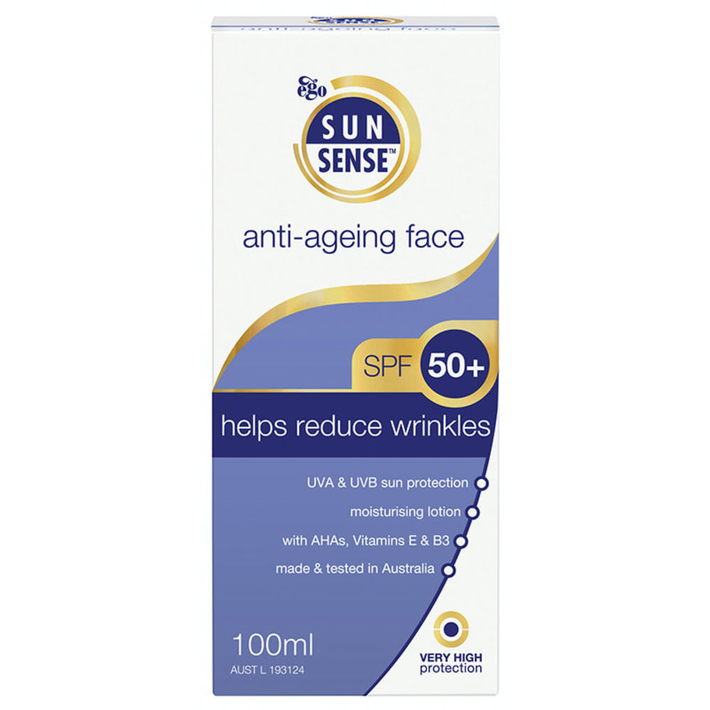 썬센스 안티-에이징 페이스 SPF 50+ 썬크림 100ml, Sunsense Anti-Ageing Face spf 50+ Sunscreen 100Ml