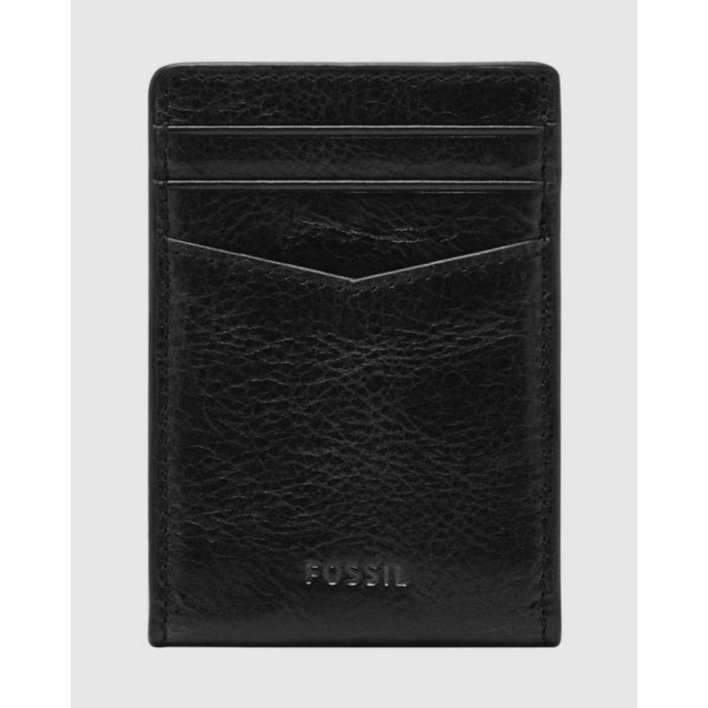 Fossil Andrew Black Card Case FO646AC38DZD