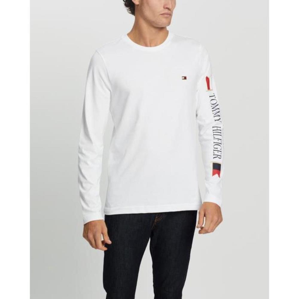 Tommy Hilfiger Mirrored Flags Long Sleeve Tee TO336AA29QXQ