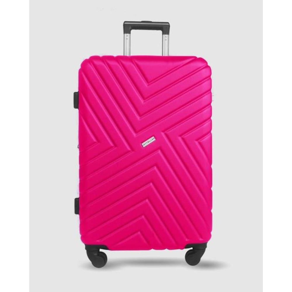 JETT BLACK Magenta Maze Series Large Suitcase JE237AC23YTO