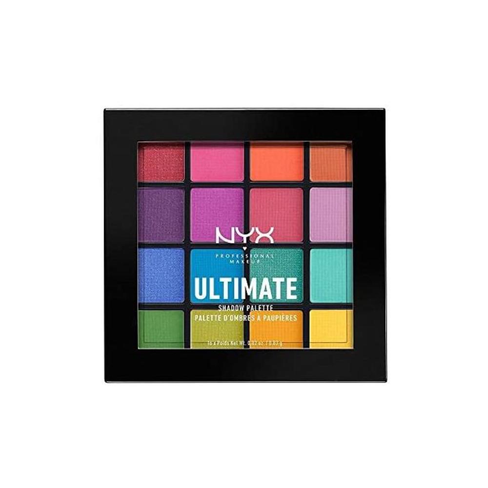 NYX Professional Makeup Ultimate Eye Shadow Palette, Brights B01IW02HYG
