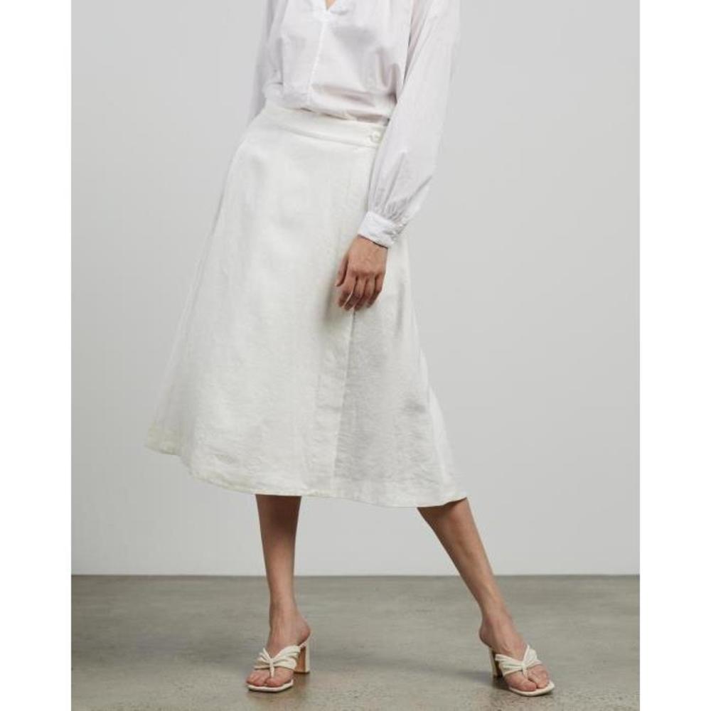 Polo Ralph Lauren Linen Wrap Skirt - Exclusives PO951AA98AGN