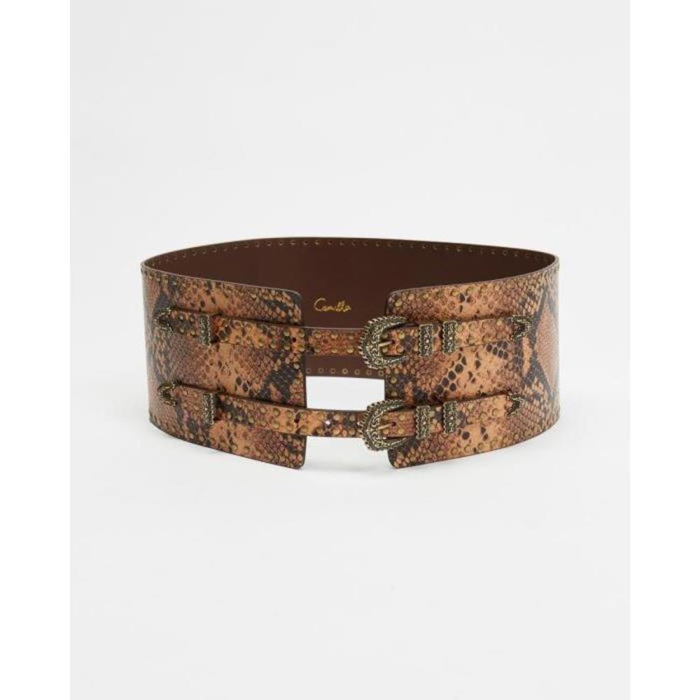 Camilla Wide Double Buckle Belt CA862AC46ICZ