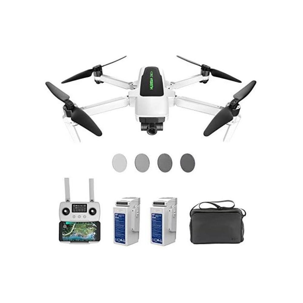 HUBSAN Zino 2 Plus 4K Drone 60fps UHD Camera 3-Axis Gimbal 9KM Transmission GPS FPV RC Quadcopter, Auto Return Home Brushless Motor 35mins Flight Time, Two Batteries, ND Filter Set B08BL75H66