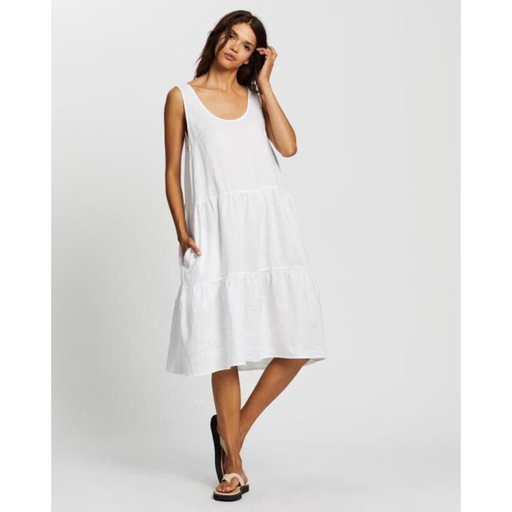 Assembly Label Tiered Linen Dress AS787AA64SIH
