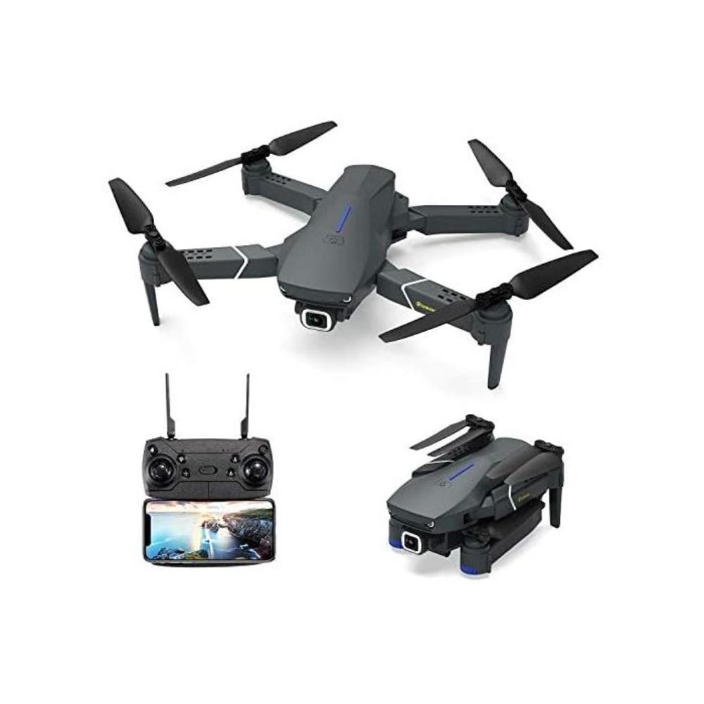 Drone with 4K Camera Live Video,EACHINE E520 WiFi FPV Drone for Adults with 4K HD Wide Angle Camera 1200Mah Long Flight time High Hold Mode Foldable RC Drone Quadcopter B07VD32T86