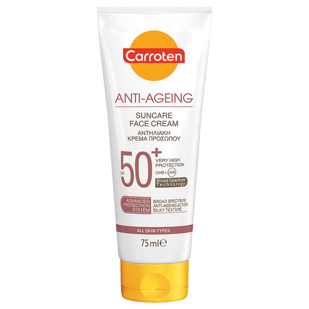캐로텐 SPF 50+ 안티-에이징 페이스 크림 75ML, Carroten SPF 50+ Anti-Ageing Face Cream 75ml