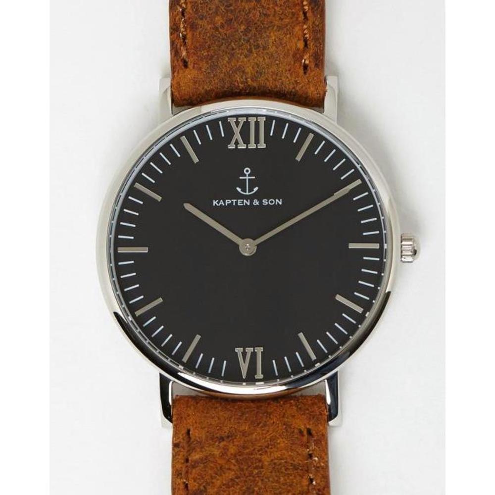 Kapten &amp; Son Campus 40mm Vintage Leather Watch KA714AC18RRX