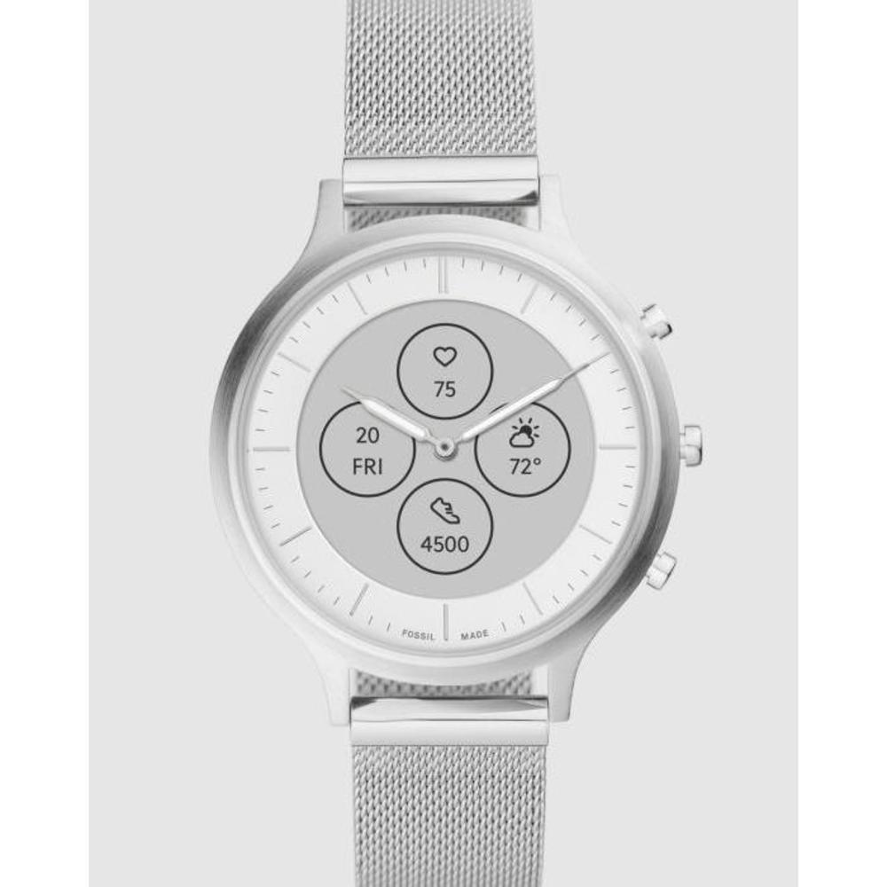 Fossil Charter Silver-Tone Hybrid Smartwatch FTW7030 FO646AC00ZEX