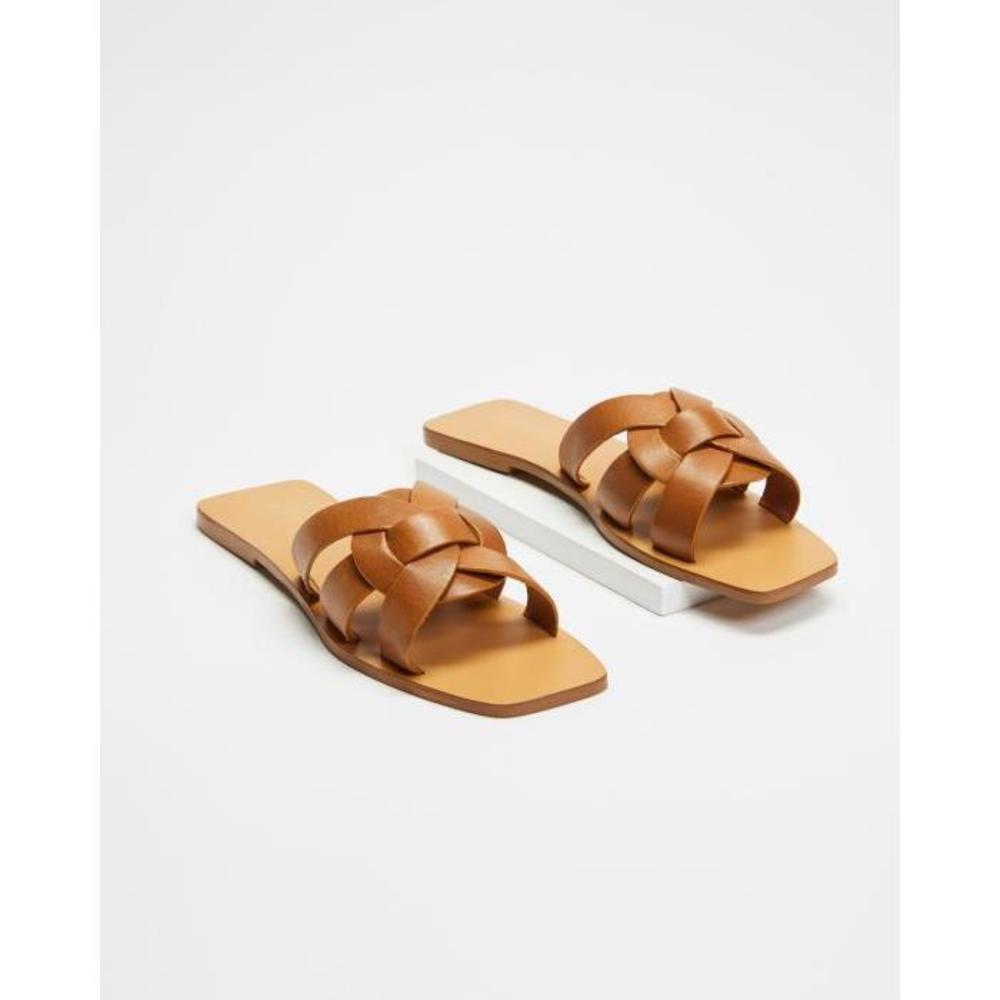 Atmos&amp;Here Soleil Leather Sandals AT049SH77XWK