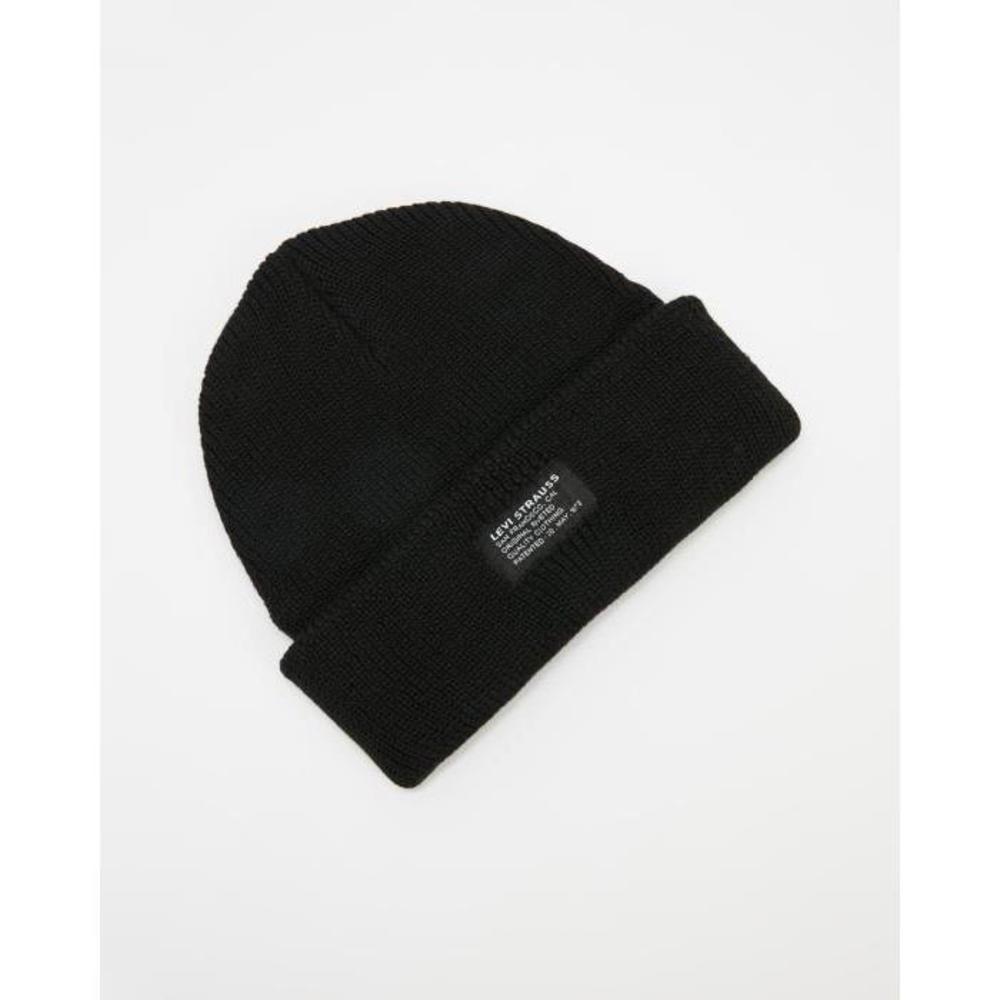 Levi&#039;s Recycled Poly Knit Cropped Beanie LE893AC14KYF