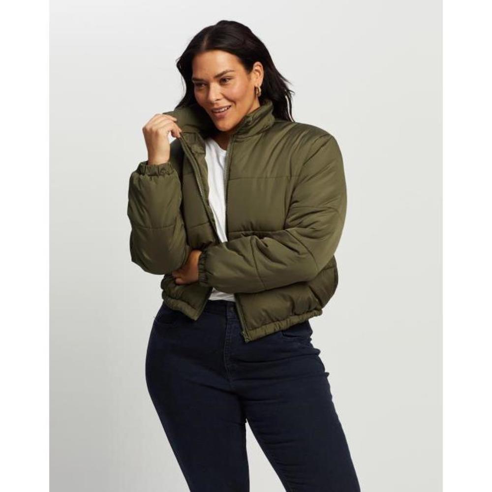 Atmos&amp;Here Curvy Bonnie Short Puffer Jacket AT763AA16MWL