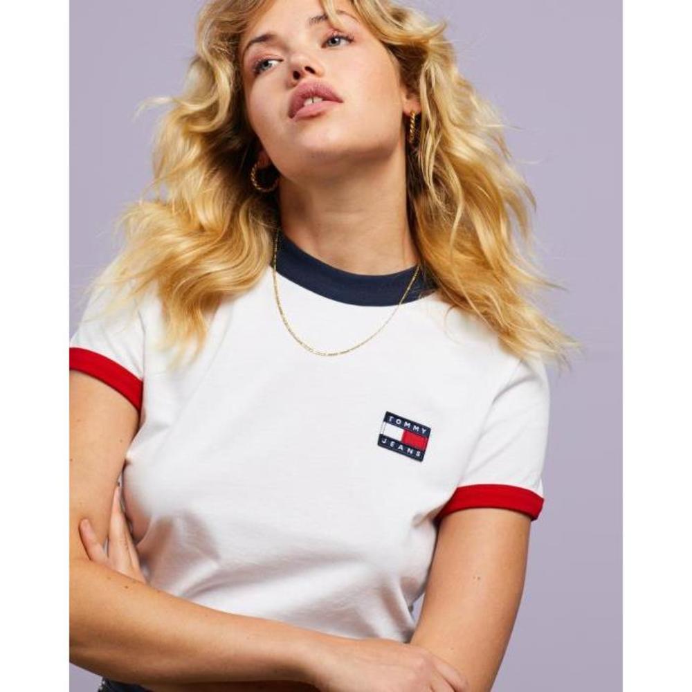 Tommy Jeans TJW Tommy Badge Ringer Tee TO554AA33XVE