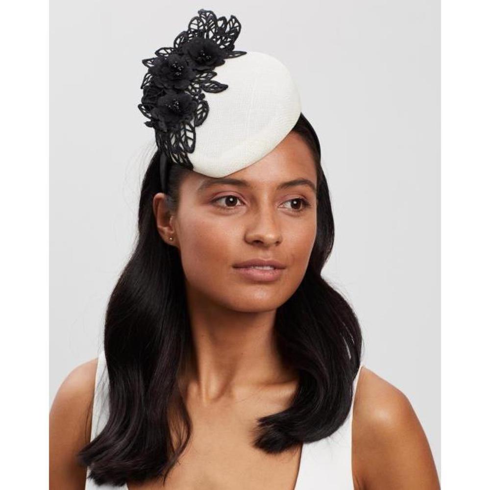 Fillies Collection Pillbox Fascinator with Lace Trim FI719AC03QVW
