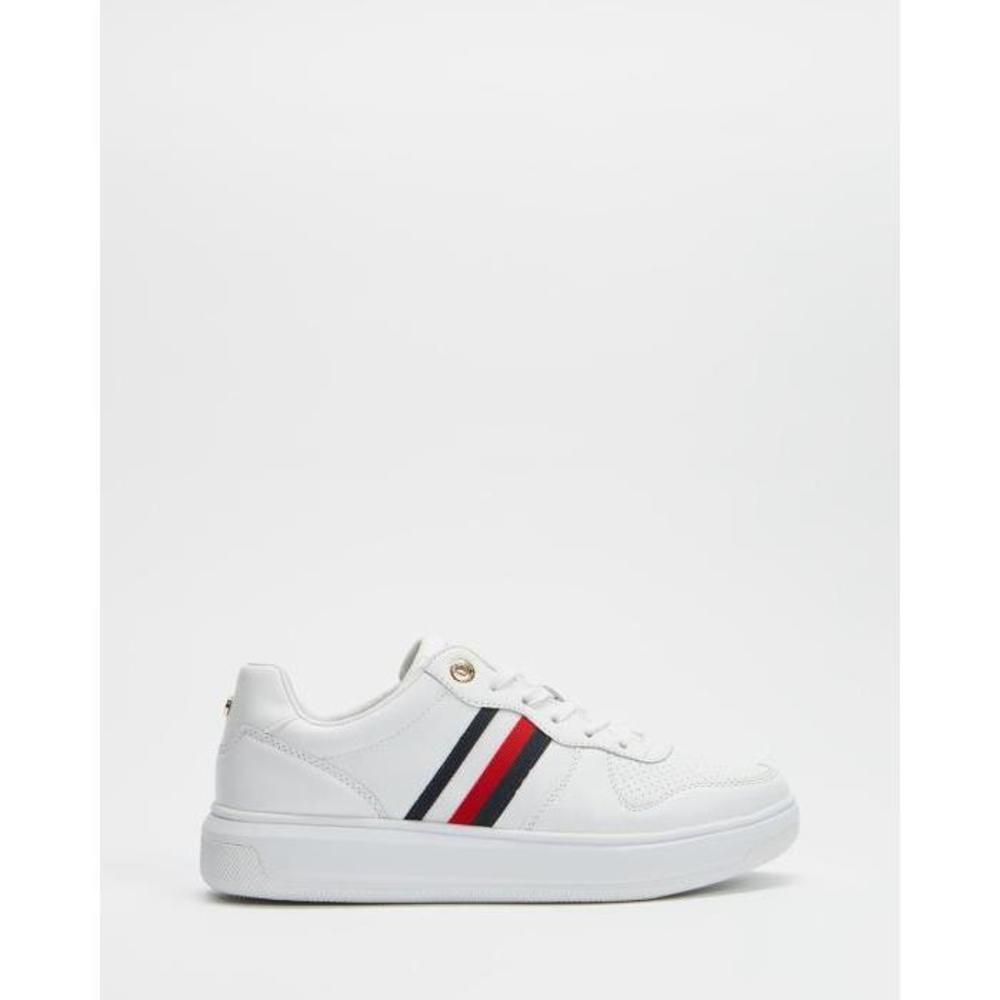 Tommy Hilfiger Tommy Tape Leather Cupsole Sneakers TO336SH85MTI