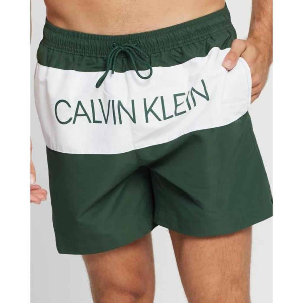 Calvin Klein Core Placed Logo Medium Drawstring Boardshorts CA775AA89OMO