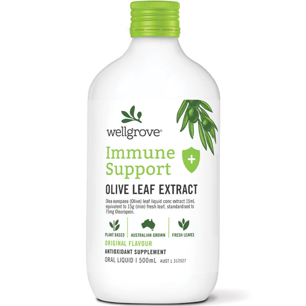 웰그로브 이뮨 서포트 올리브 리프 추출물 내츄럴 500ml Wellgrove Immune Support Olive Leaf Extract Natural 500ml