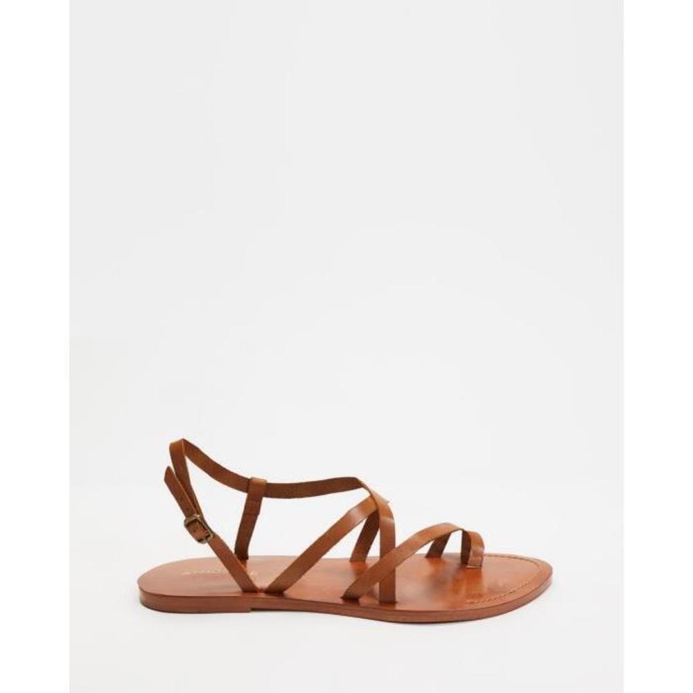 Atmos&amp;Here Rita Leather Sandals AT049SH97EMW