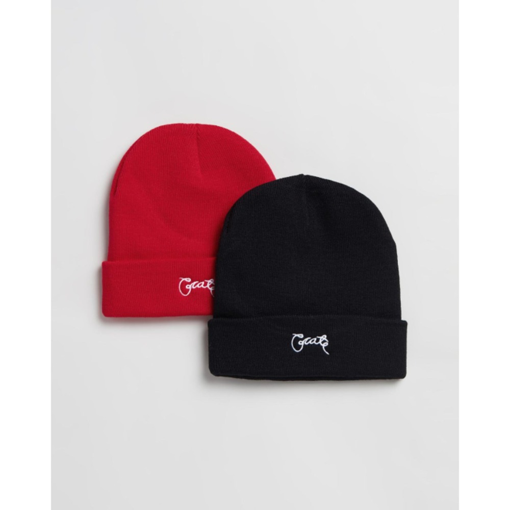 Crate Scripted Beanies 2-Pack CR459AC53RVY