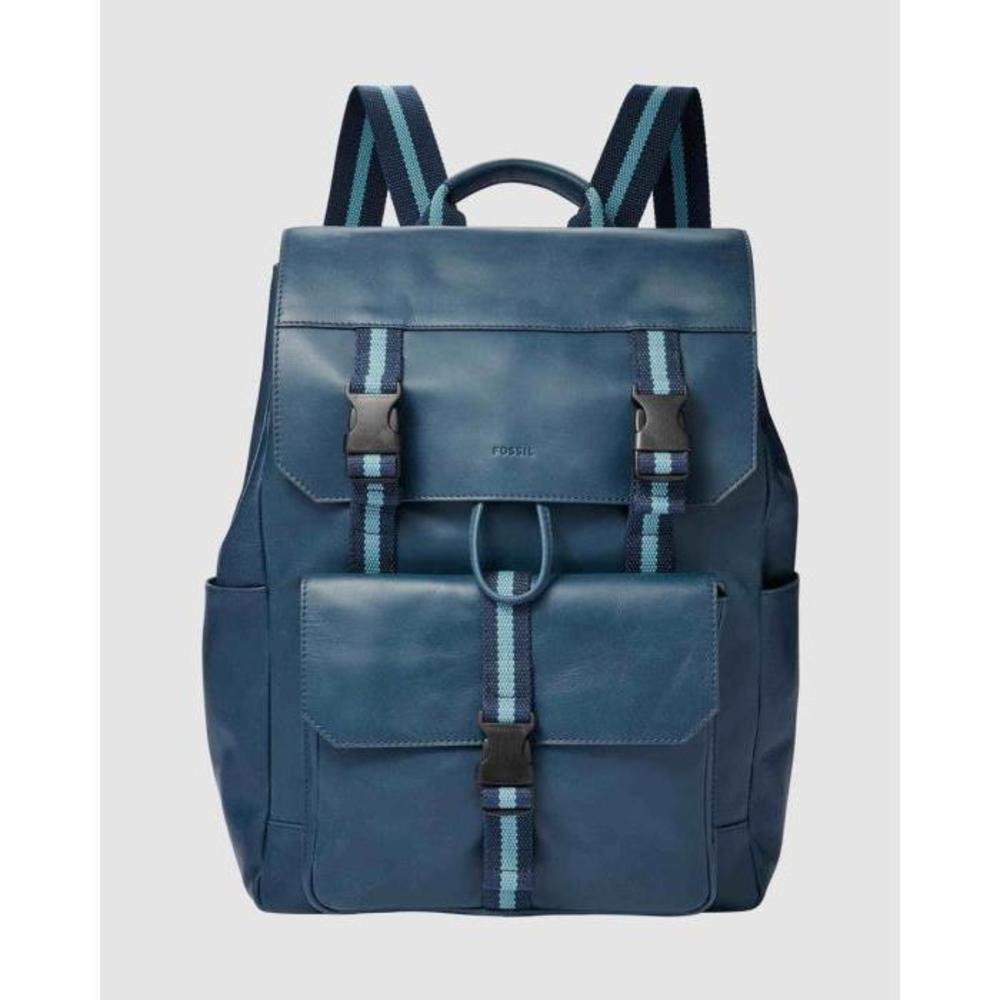 Fossil Weston Navy Blue Backpack FO646AC70BRT