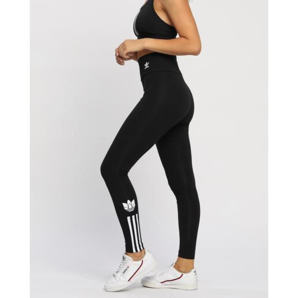 Adidas Originals Adicolor 3D Trefoil High-Waisted Tights AD660AA83QKY