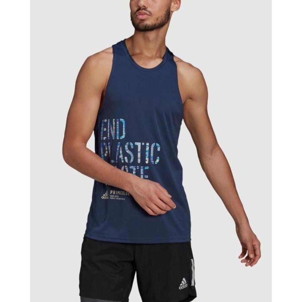Adidas Performance Run for the Oceans Graphic Tank Top AD776AA06YVT