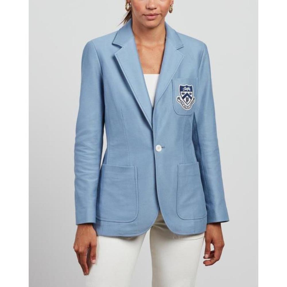 Polo Ralph Lauren Single-Breasted Blazer with Crest PO951AA03LKY