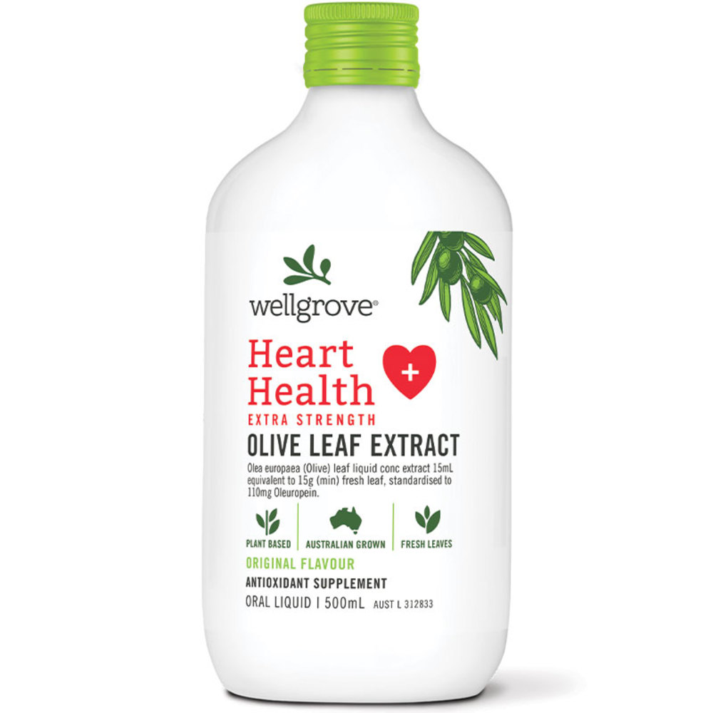 웰그로브 하트 헬스 서포트 올리브 리프 추출물 내츄럴 500ml Wellgrove Heart Health Support Olive Leaf Extract Natural 500ml
