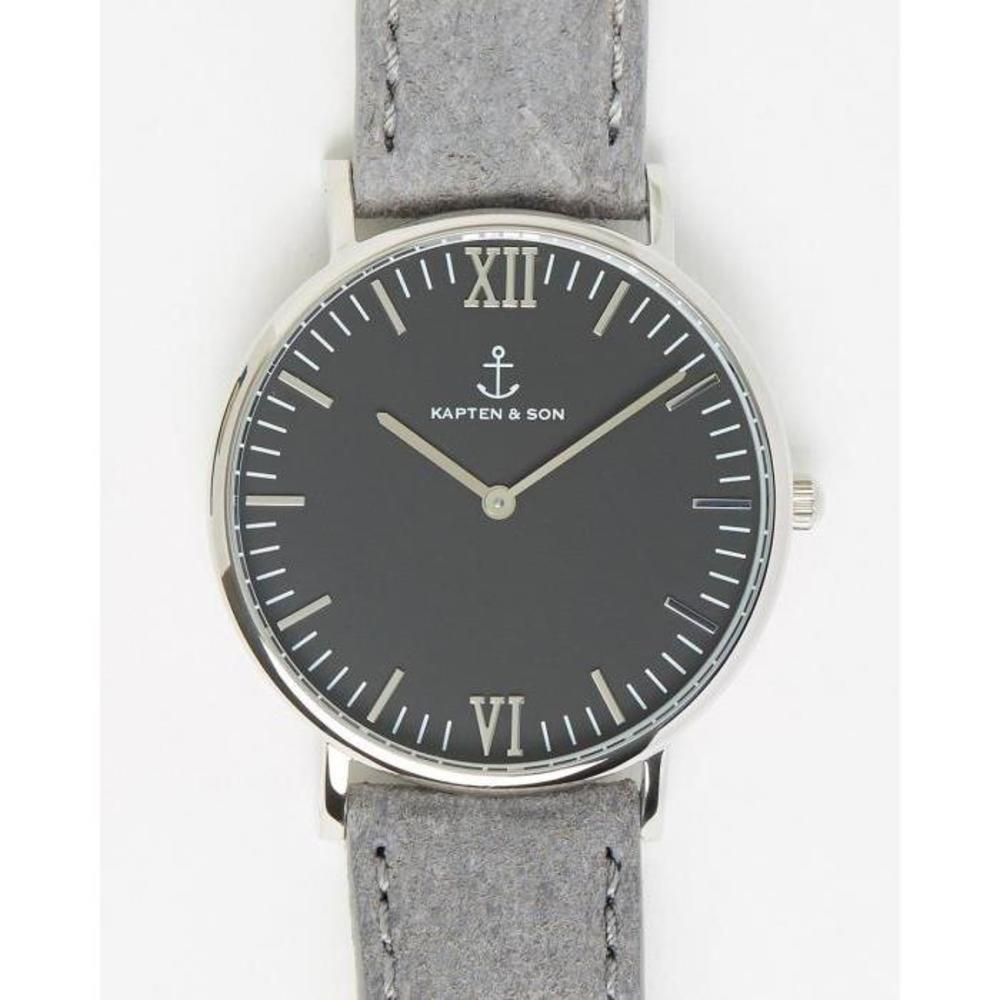 Kapten &amp; Son Campus 40mm Vintage Leather Watch KA714AC22HJL