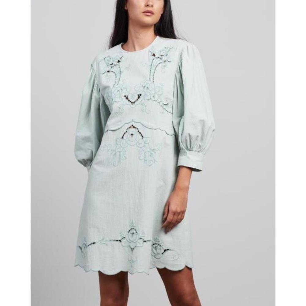See By Chloé Pointelle Trim Mini Dress SE331AA45TDY