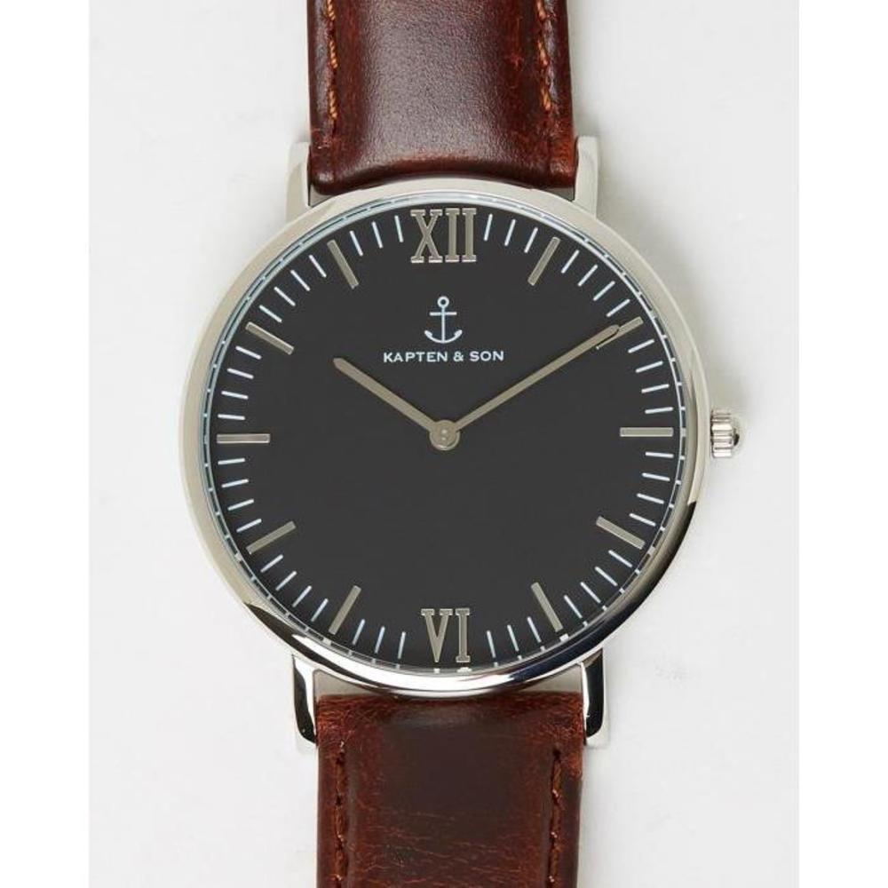 Kapten &amp; Son Campus 40mm Leather Watch KA714AC26RRP