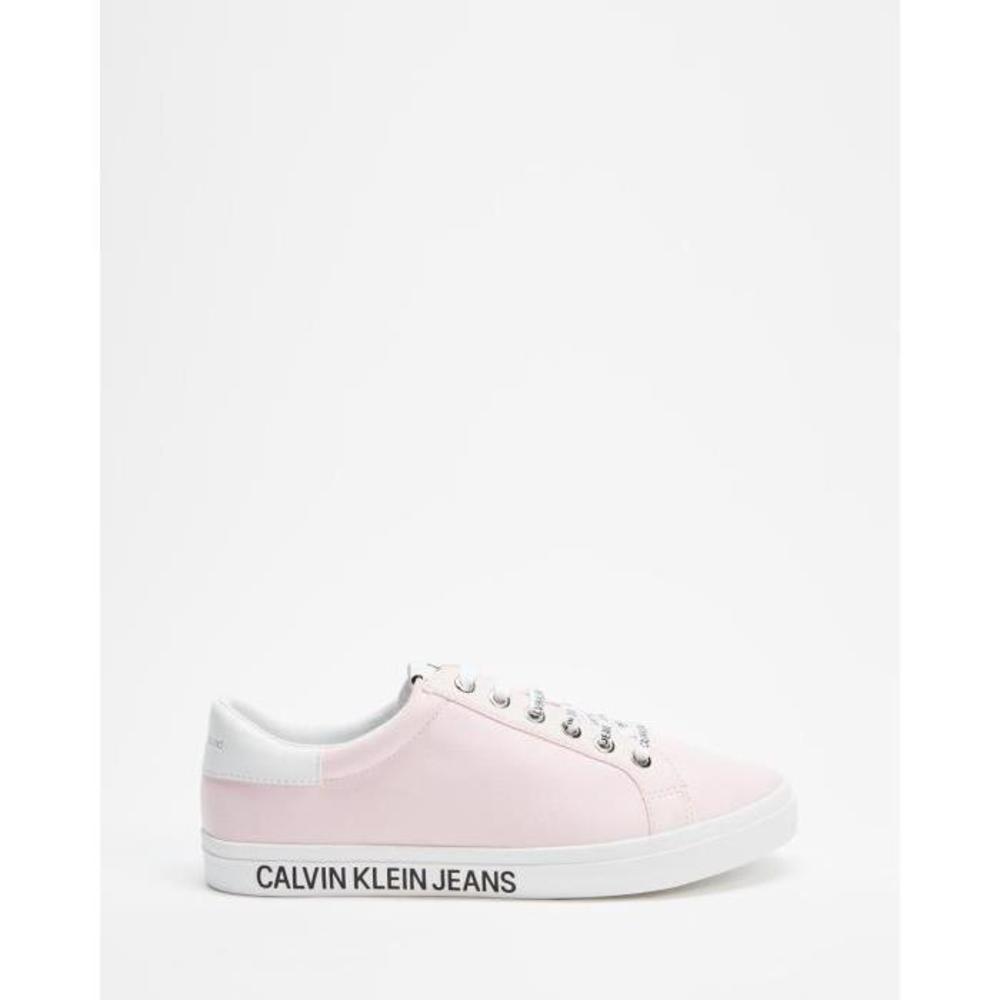 Calvin Klein Jeans Low Profile Lace-Up Sneakers - Womens CA221SH77RYO