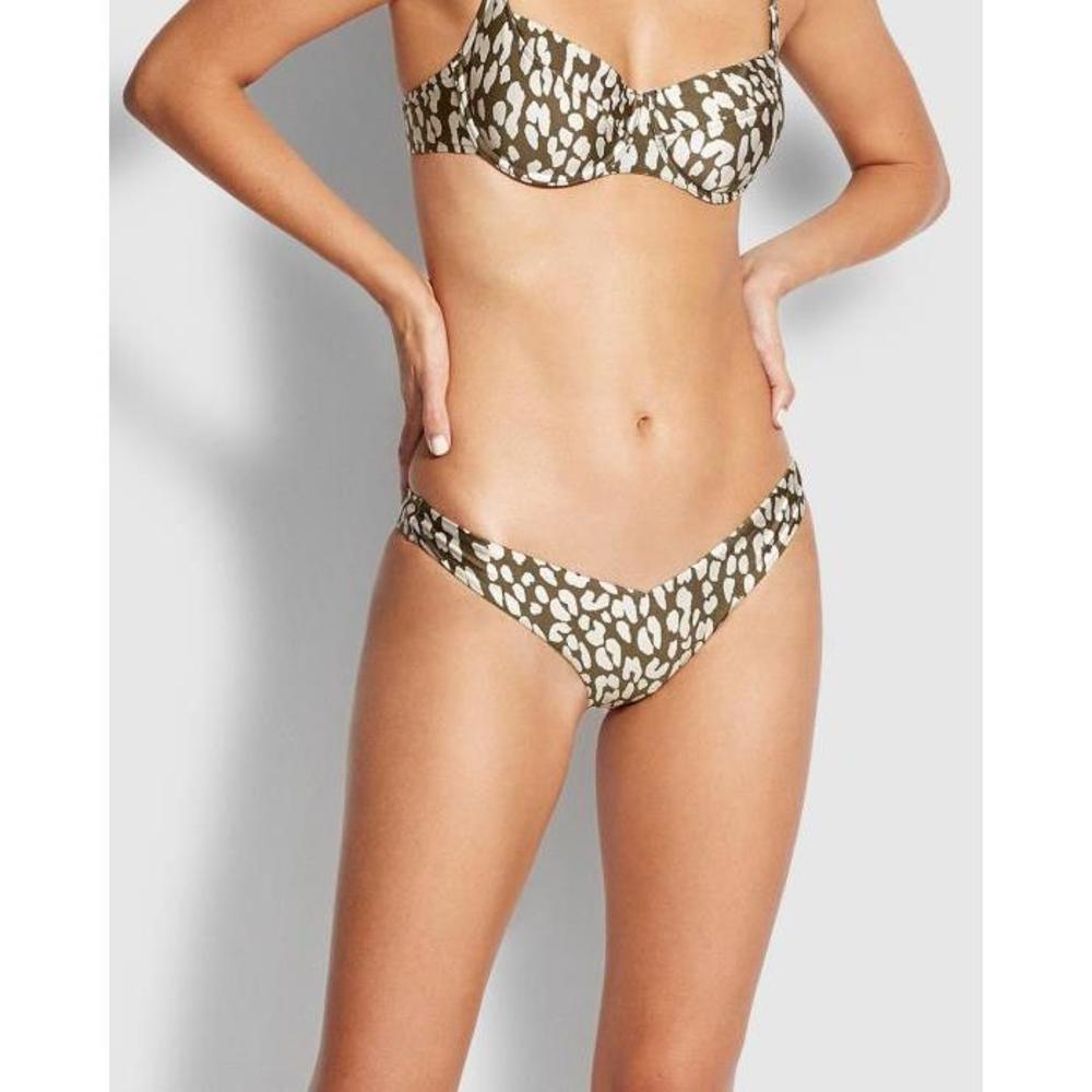 Seafolly Leopard V Cut Rio Bikini Pants SE198AA53QRE