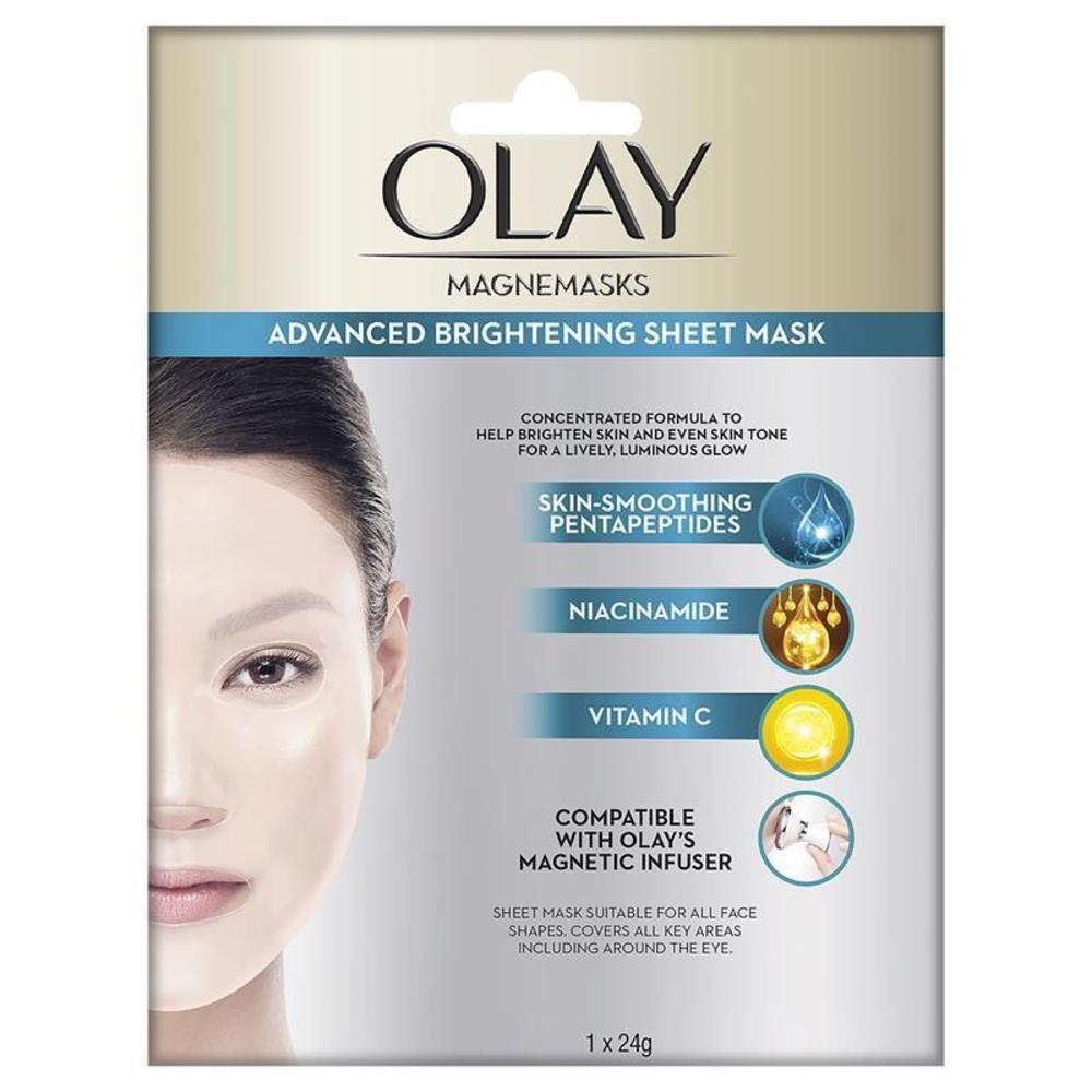 Olay 올레 마그네마스크 어드밴스드 브라이트닝 시트 마스크 1 팩, Olay Magnemasks Advanced Brightening Sheet Mask 1 Pack