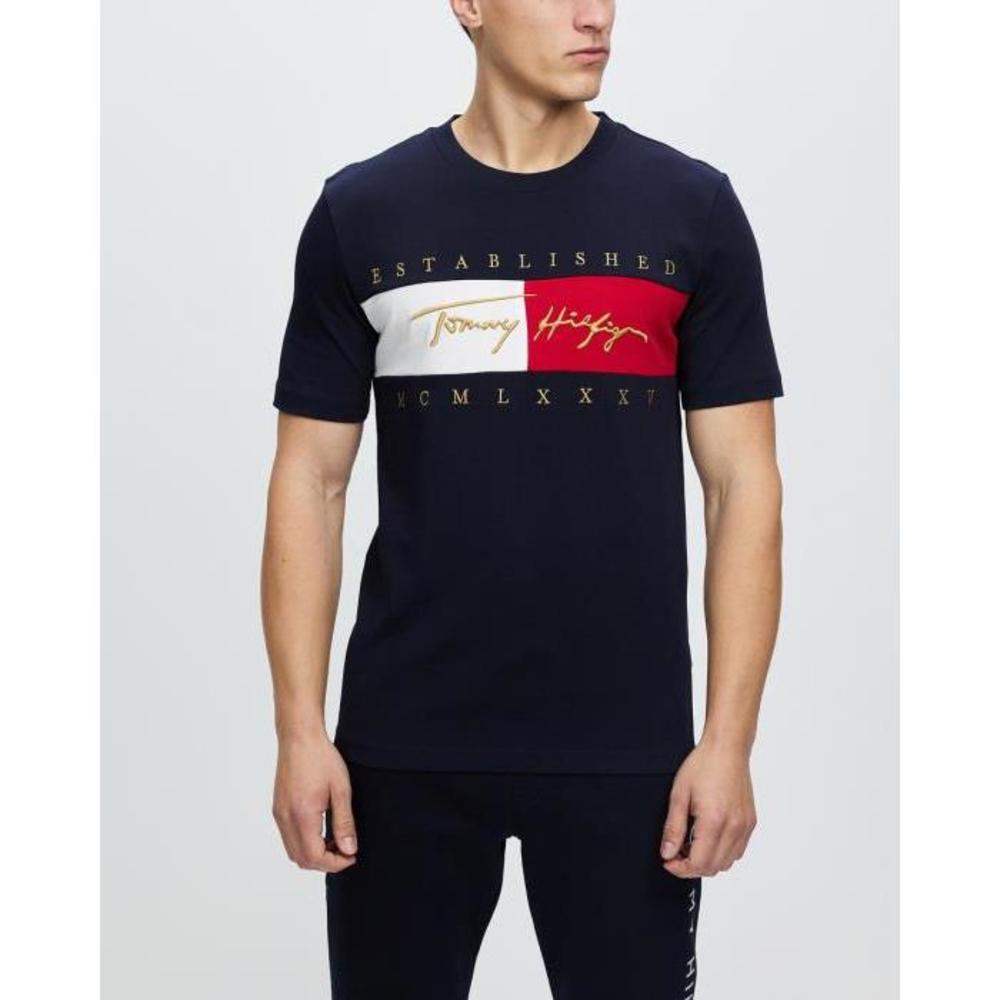 Tommy Hilfiger Signature Flag Relaxed Fit Tee TO336AA04XBZ