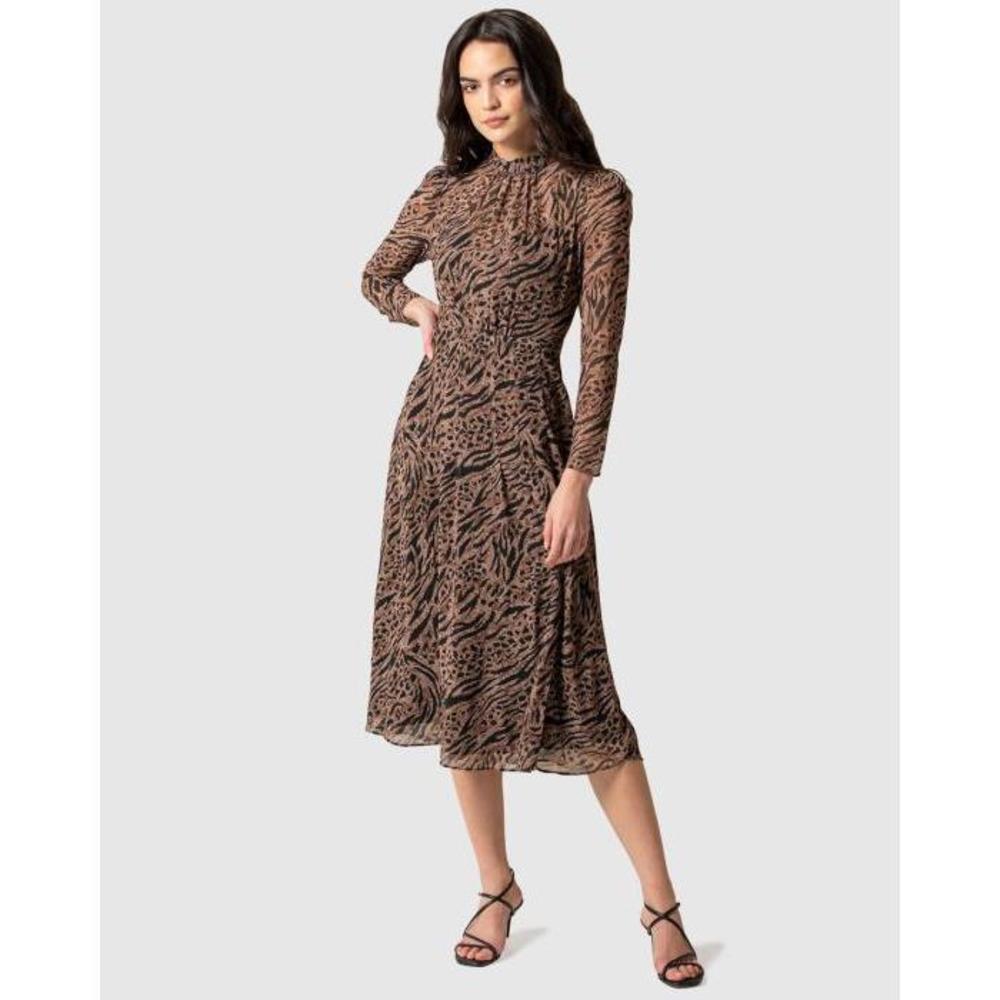 Forever New Paige Long Sleeve Midi Dress FO605AA24XCD