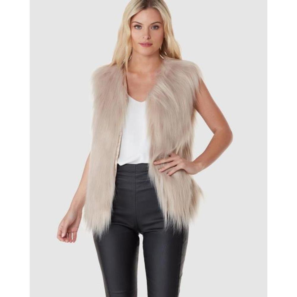 Everly Collective Windsor Faux Fur Vest EV258AA45DAC