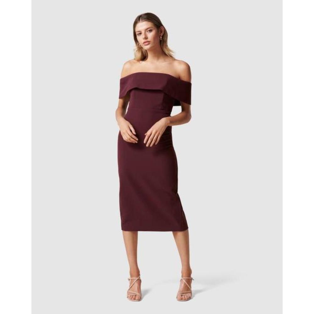 Forever New Hermione Off Shoulder Midi Dress FO605AA95ZXW