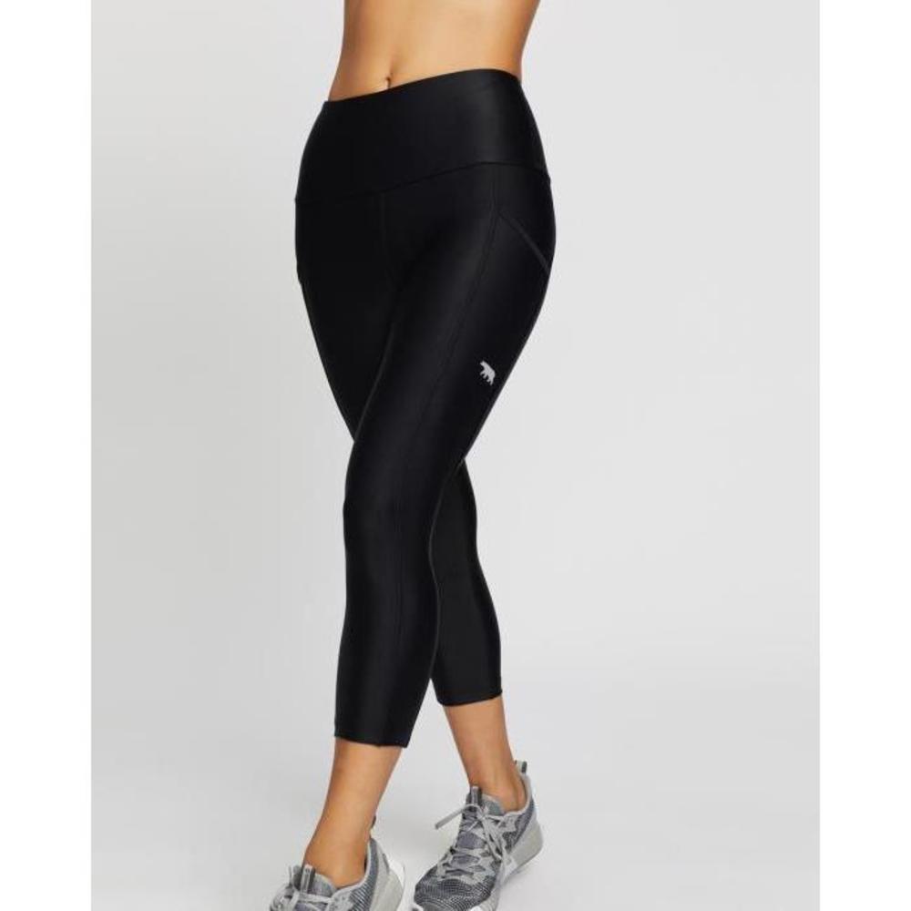 Running Bare Ab-Waisted Power Moves 3/4 Tights with Pockets RU859SA63MKM
