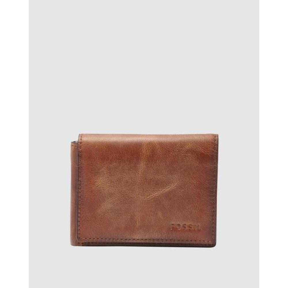 Fossil Derrick Brown Trifold Wallet FO646AC14IXT