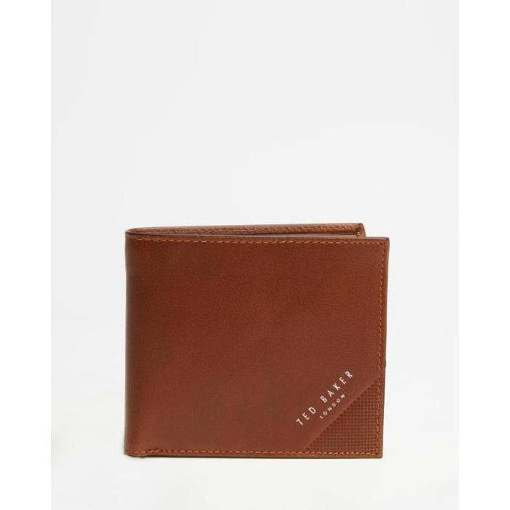 Ted Baker Prug Leather Bifold Wallet with Coin Pocket TE729AC96GBF